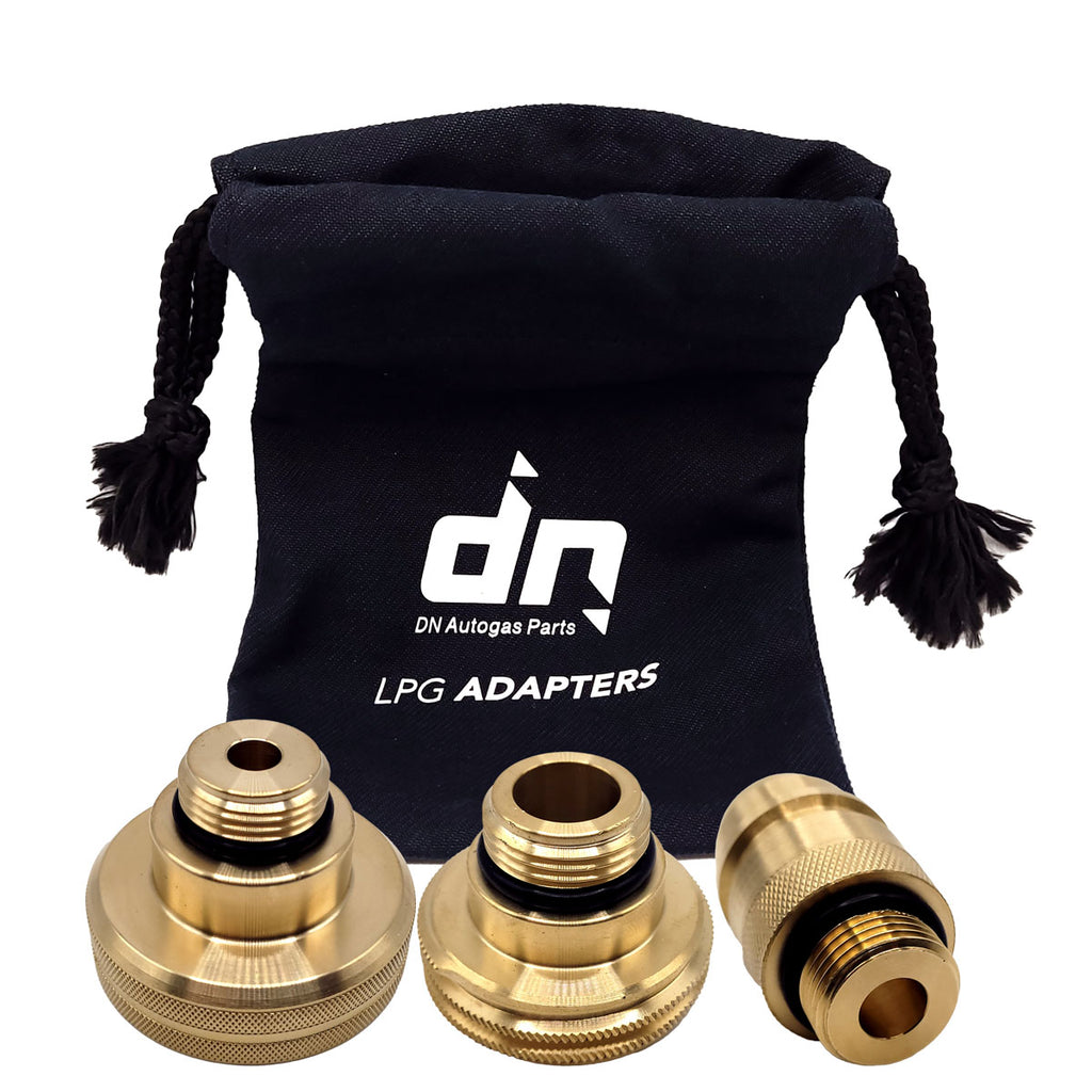 LPG GPL Autogas Tank Refill Adapter Set M22 for All Europe ACME DISH  EURONOZZLE with a Bag