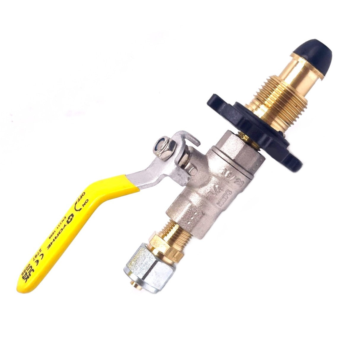 LPG Bayonet straight 8mm Filling Point to propane gas bottle straight hand wheel soft nose Swivel Connector with Pipe and Housing Box