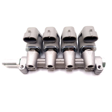 LPG CNG Injectors rail FAST OKCAN IG1 Apache 4 cyl. 2 ohm IG1/IG2, STAG,E-GAS....