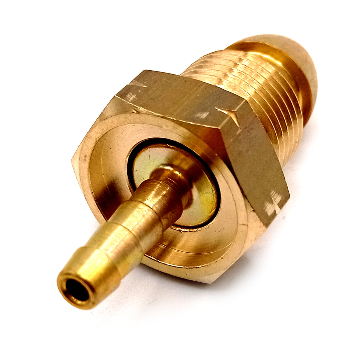 UK 5/8 Pol x 1/4" Bspm with Excess Flow barbed connector 7mm