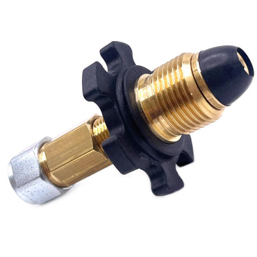 LPG Bayonet Elbow Filling Point to Two Gas Bottle Hand Wheel Tighten soft nose Pol Swivel Connectors with Pipe and Housing Box