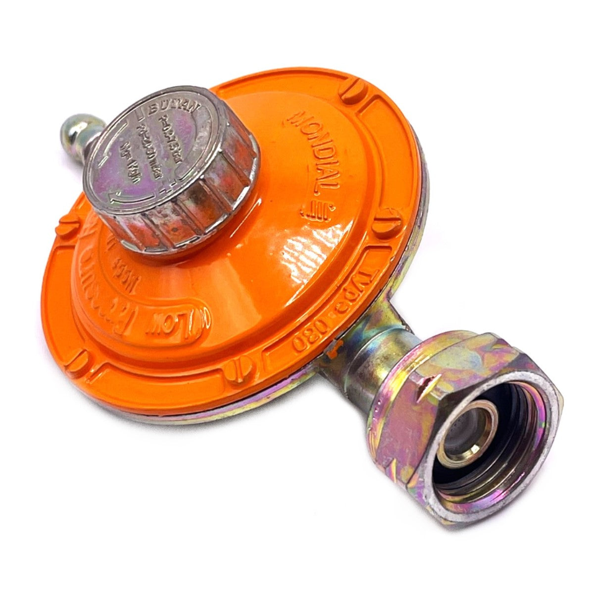 21mm Clip On Gas Cylinder Adapter Set with 29Mbar Butane Gas Regulator