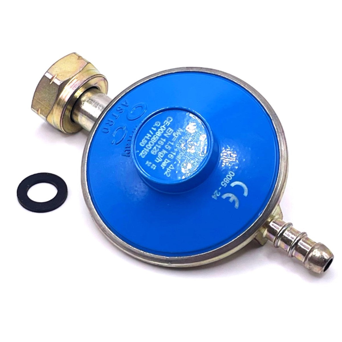 21mm Clip On Gas Cylinder Adapter Set with 37Mbar Gas Regulator