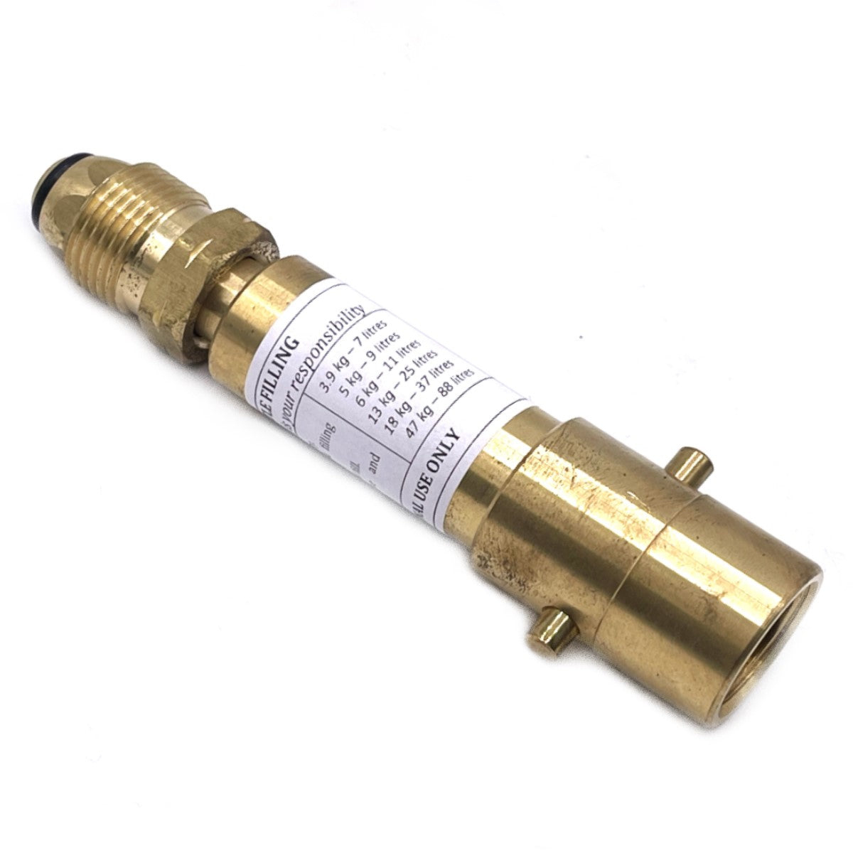 LPG GPL UK Bayonet Propane USA Gas Bottles Tank Filler Brass Adapter Pol Swivel