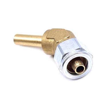 8mm Thermo Plastic Faro Pipe Fitting To 8mm 135 Degree Brass End