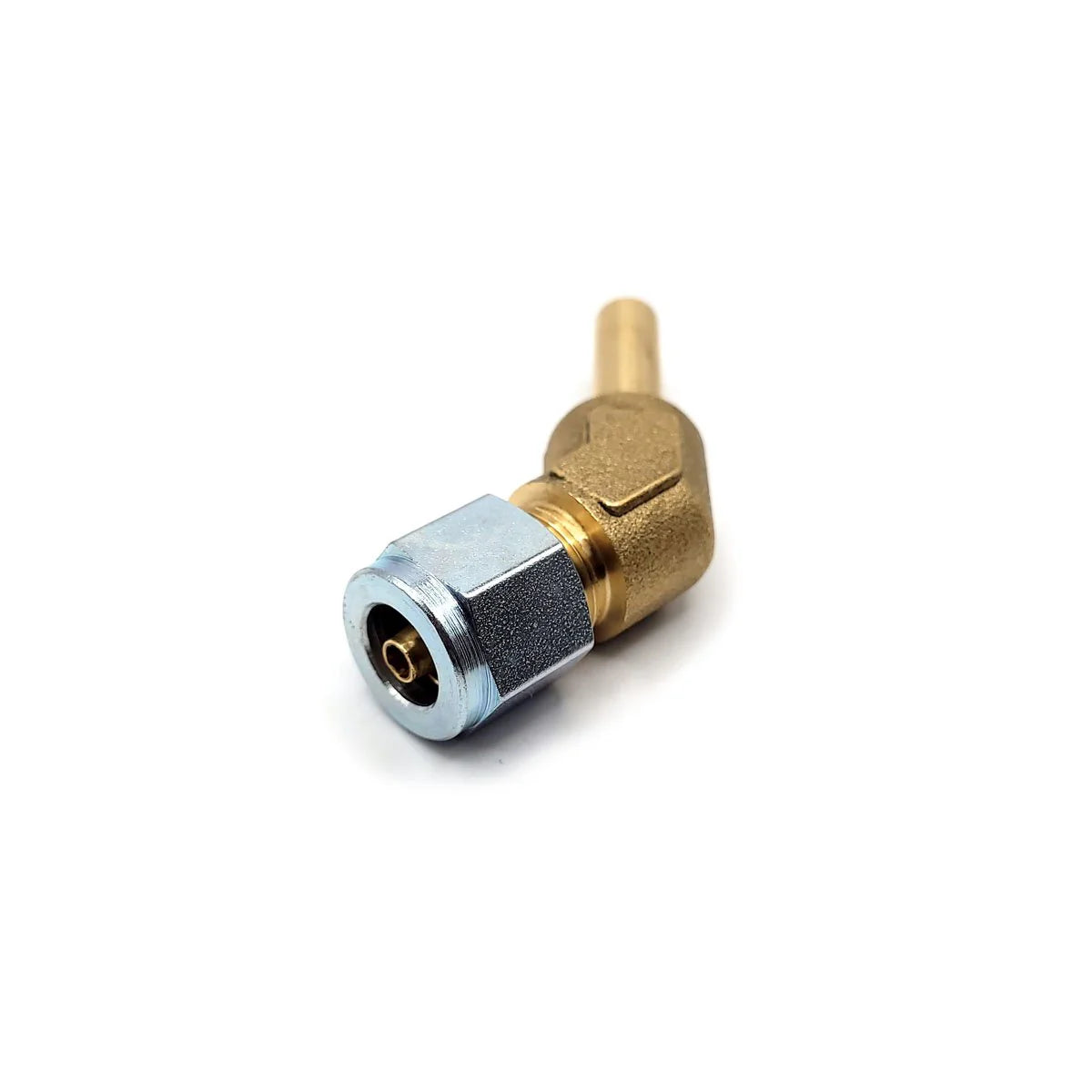 6mm Thermo Plastic Faro Pipe Fitting To 8mm 135 Degree Brass End