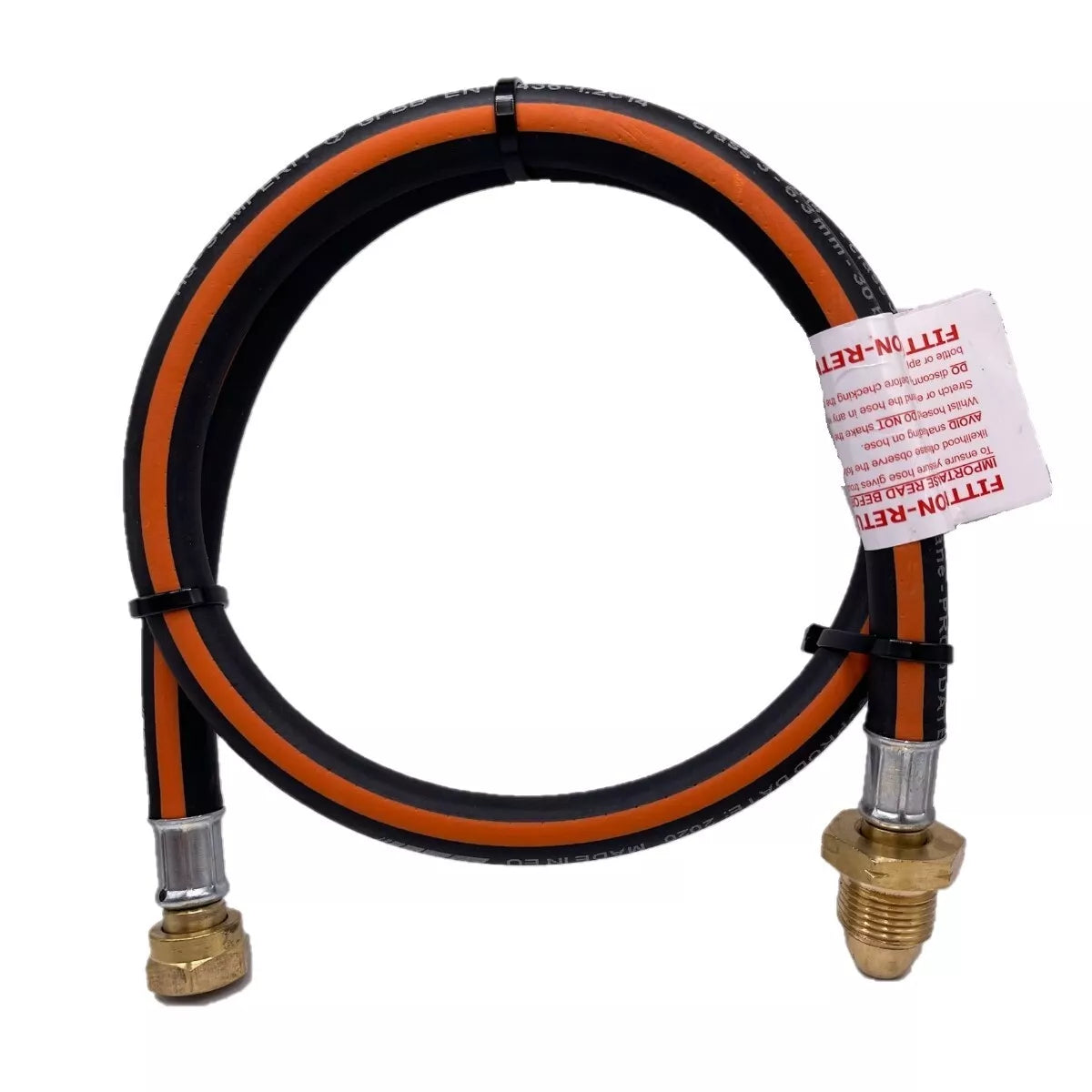 Pigtail hose pipe gas bottle to bulkhead regulator POL 5/8