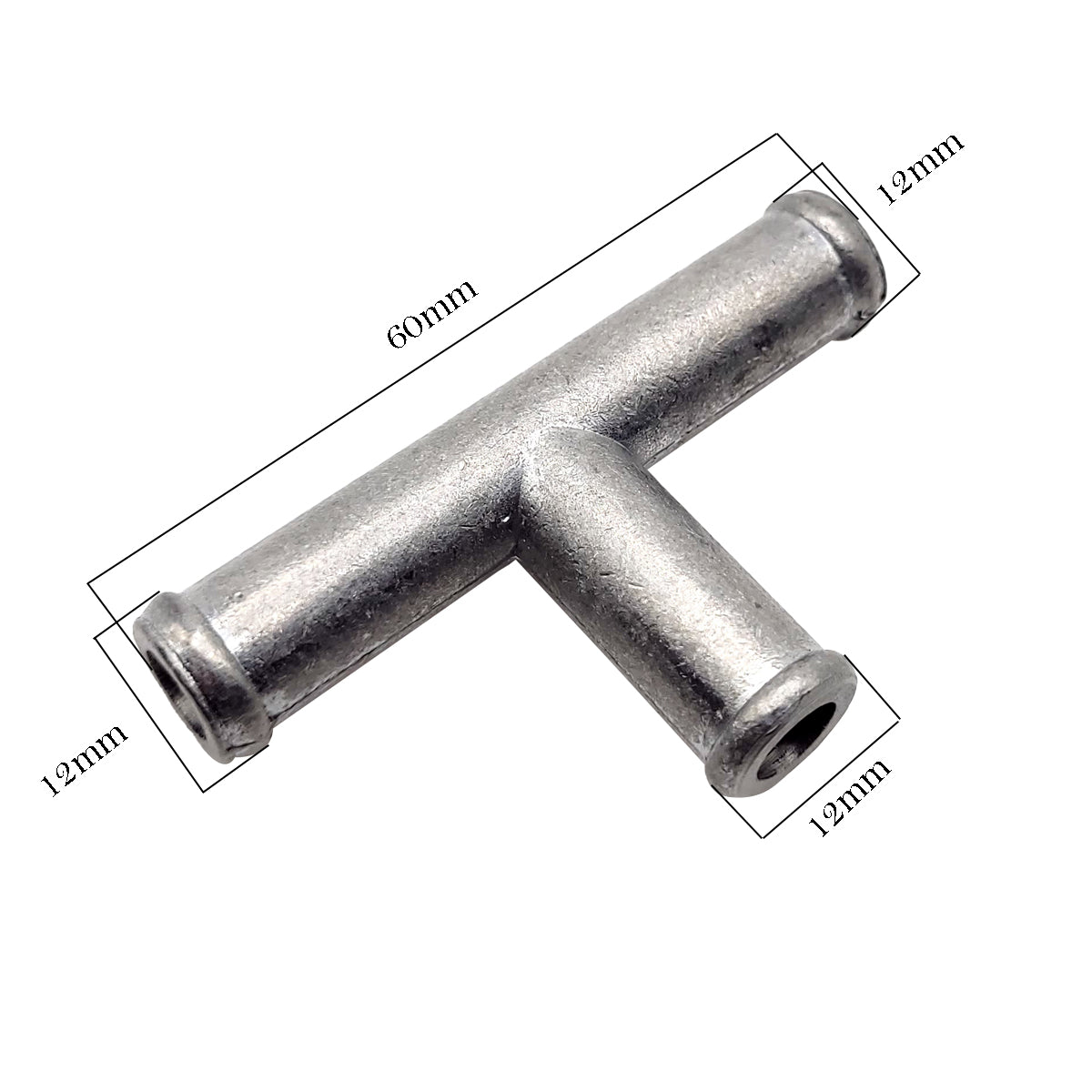 Barbed Tee Connector Barbed Hose Fitting Adapter  12x12x12mm