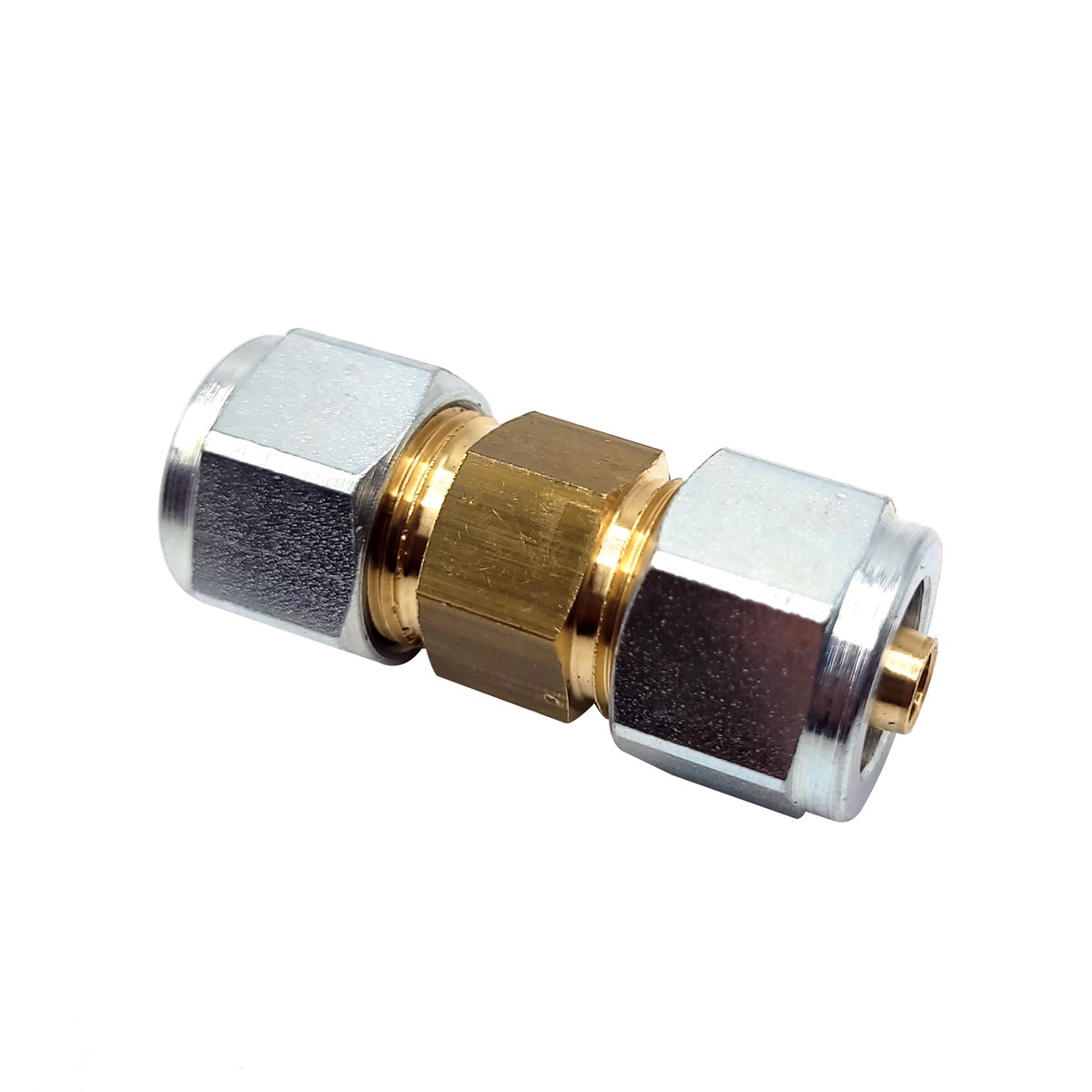 8mm to 8mm Brass Compression Fitting