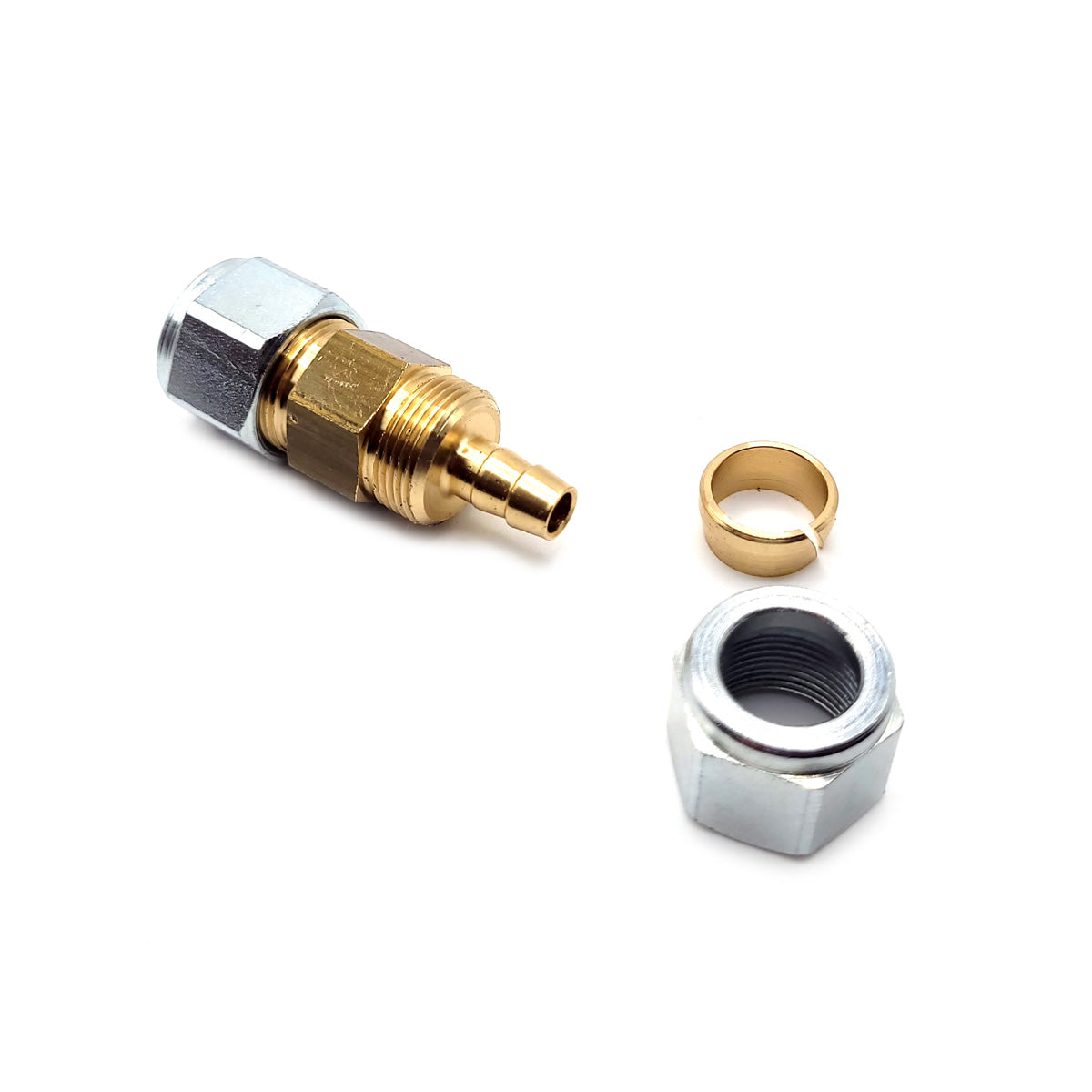 8mm to 8mm Brass Compression Fitting