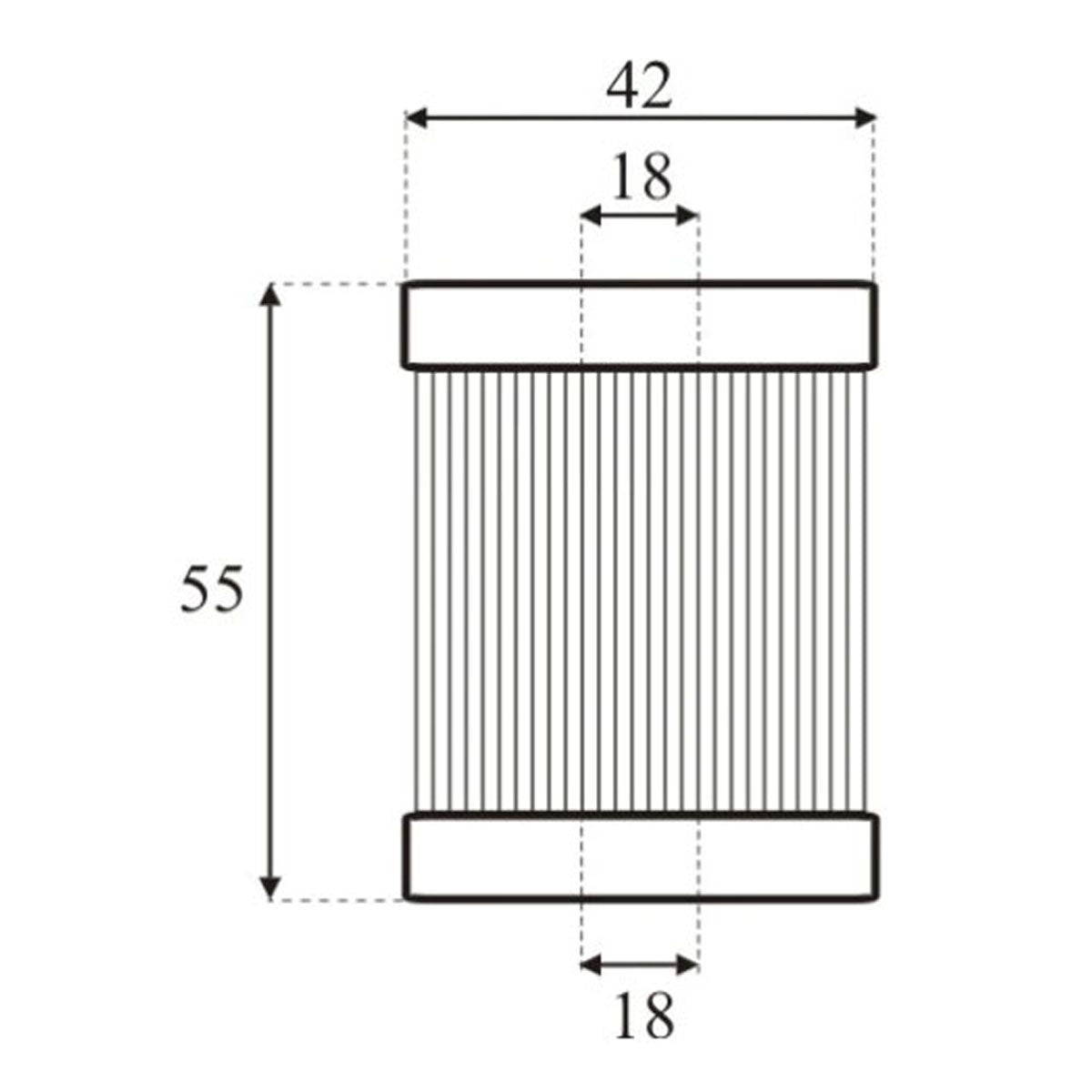 Matrix/Valtek Type-97 LPG CNG Vapour Gas Filter Polyester Cartridge Mesh Strengthening