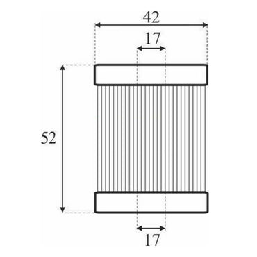 Lovato Polyester LPG GPL CNG Filter Cartridge Gaseous Phase With Wire Mesh